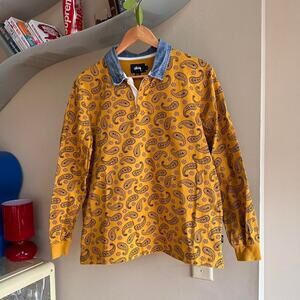 Vintage Y2K Stussy Long Sleeve Paisley Shirt